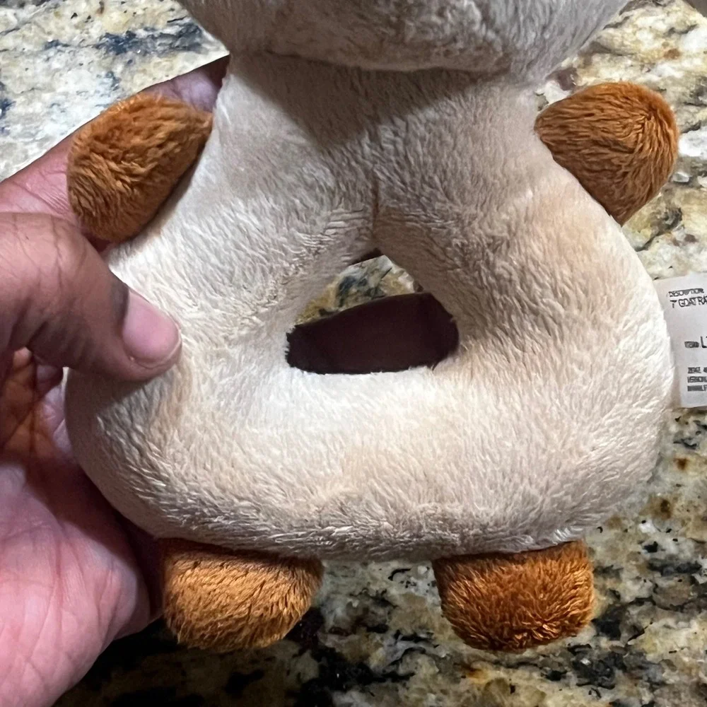 Fiesta 7 Inch‎ Goat Rattle Plush Tan Brown Stuffed Animal Baby Toy